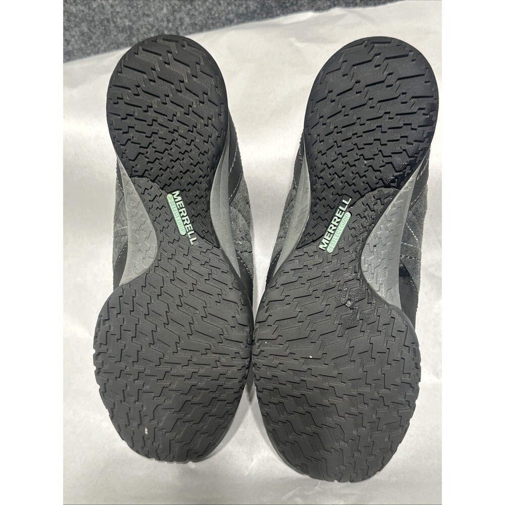 Merrell Womens Shoes Sneakers Hiking Size 9 Gray Granite Lace Up Leather Lace Up - Picture 12 of 13